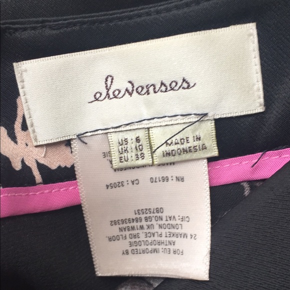 Anthropologie Elevenses evening wear culottes, printed pants, HPX2 - Picture 3 of 12